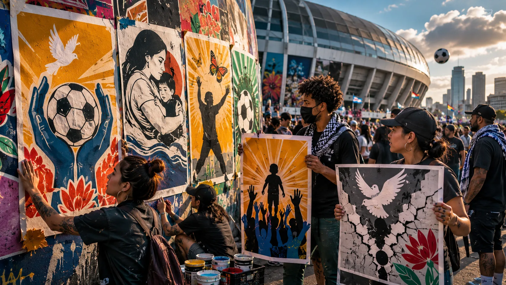 Anti-ICE World Cup Posters Turn Art Into Action