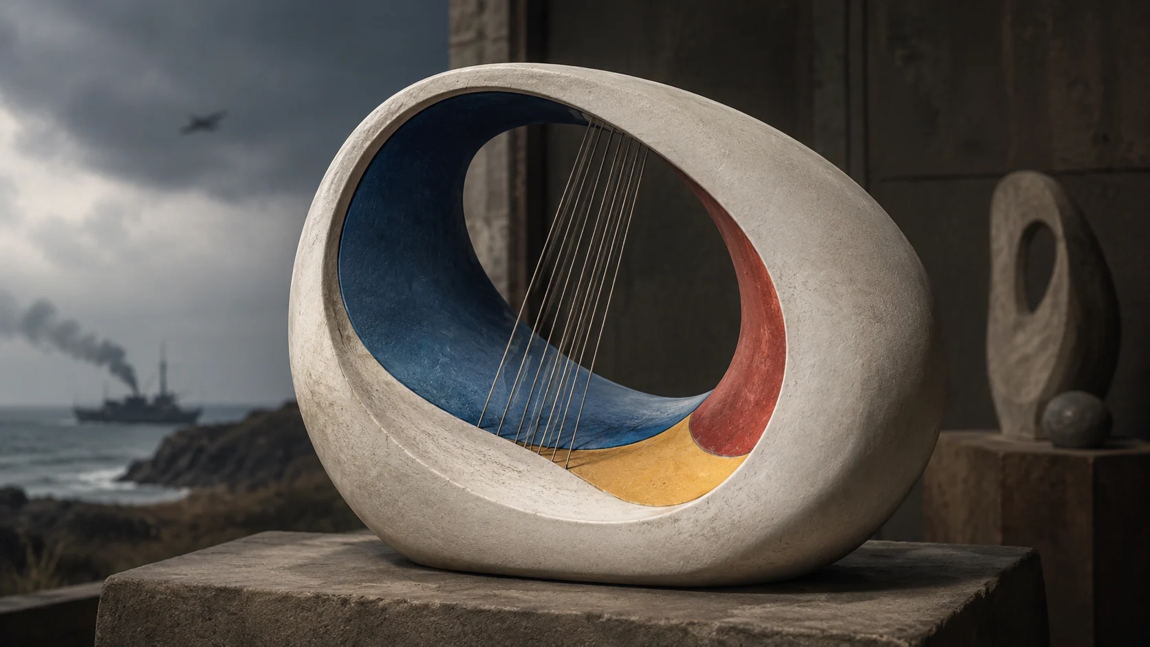 Barbara Hepworth Color Sculpture Reframed