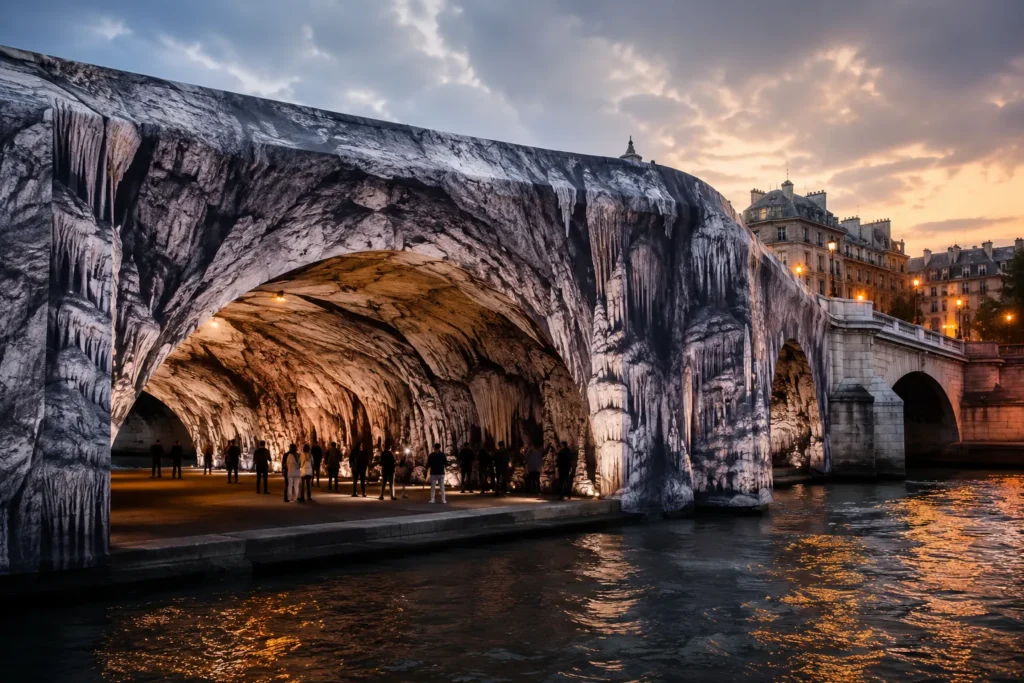 Pont Neuf Cave Turns Public Art Inside Out